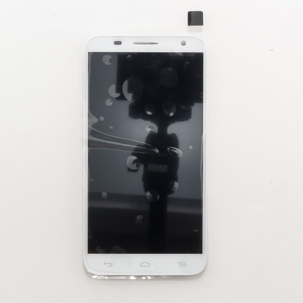 Дисплей в сборе с тачскрином для Alcatel 6050Y белый с рамкой