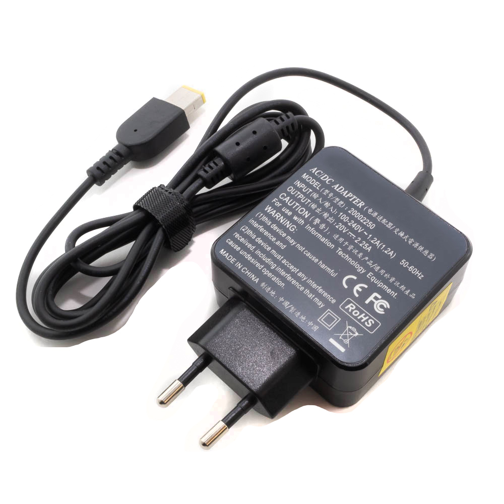 Зарядка для ноутбука Lenovo 20V 2.25A (45W) USB Type (квадратная)