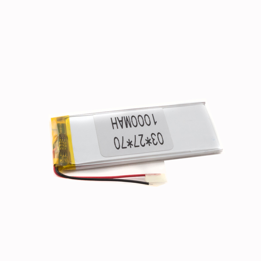 Аккумулятор 3.7v 1000mAh 70x30x3.5мм (2 pin)